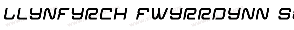 Llynfyrch Fwyrrdynn SemiBold字体转换